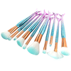 10 Piece Blue Mermaid Tail Brush Set