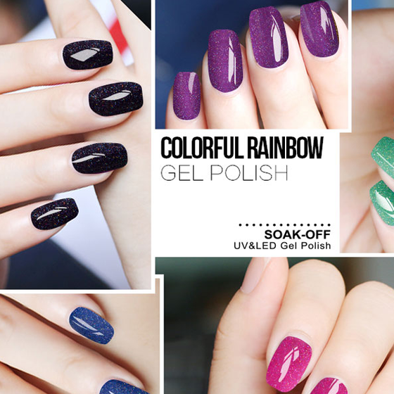 Colorful Rainbow Nail Gel Polish ,  - My Make-Up Brush Set, My Make-Up Brush Set
 - 4