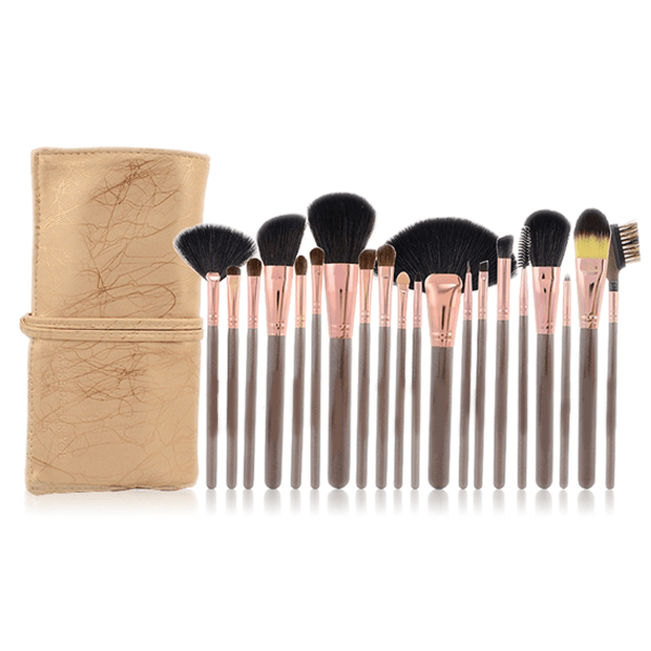 24 Piece Makeup Brush Set – Complete Face and Eye Coverage