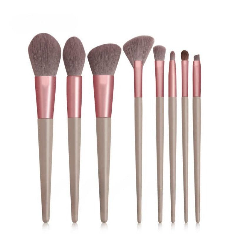 8 Pcs Professional Makeup Brush Set – Soft And  Precise Blending
