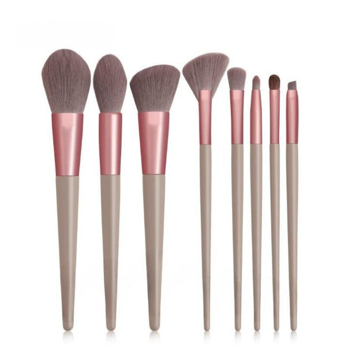 8 Pcs Professional Makeup Brush Set – Soft And  Precise Blending