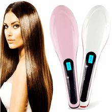  Ceramic Flat Iron Hair Straightener Brush