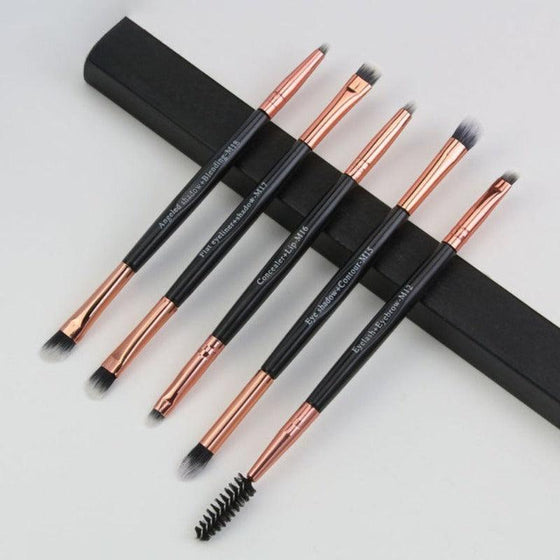 5 Pcs Multifunctional Doubled Ended Makeup Brush Set