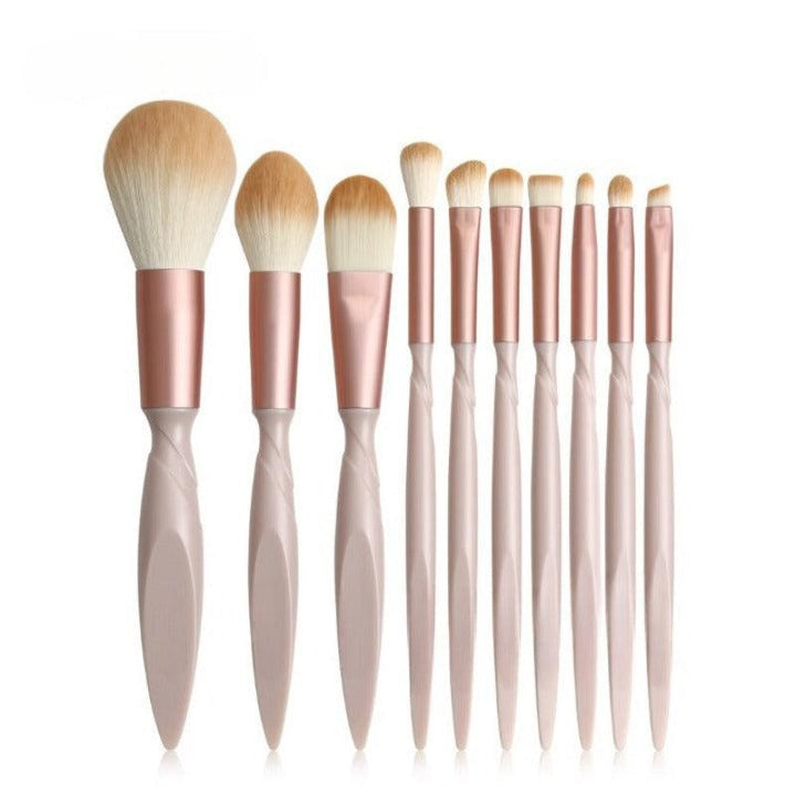 Professional Makeup Brushes - 10 Pieces Synthetic Cosmetic Set