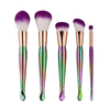 5 Piece Rainbow Mermaid Brush Set