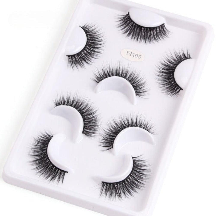 Mink Fake Eyelashes Set  – 4 Pairs Premium Quality and Comfortable Wear