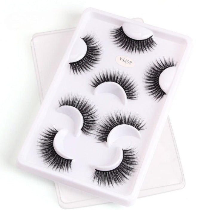 Mink Fake Eyelashes Set  – 4 Pairs Premium Quality and Comfortable Wear