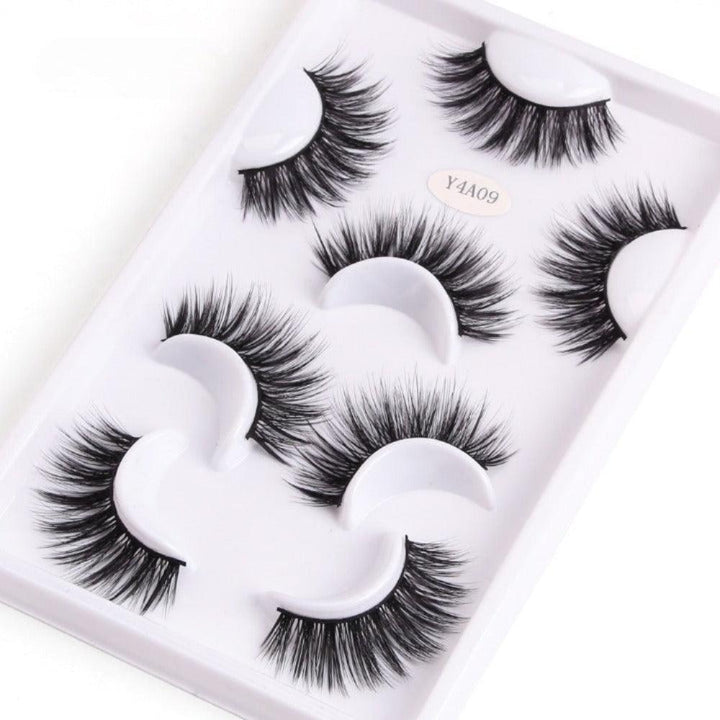 Mink Fake Eyelashes Set  – 4 Pairs Premium Quality and Comfortable Wear