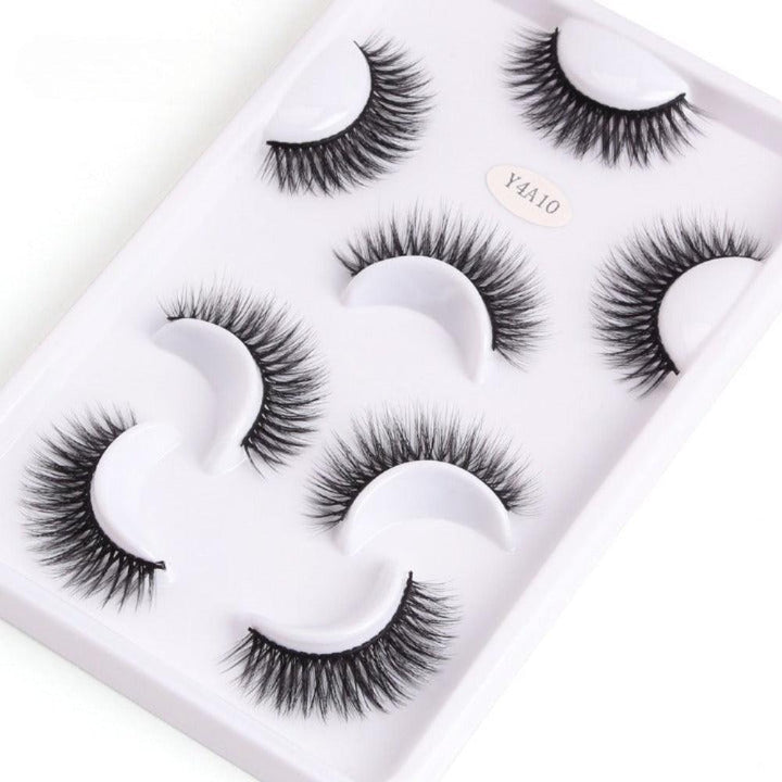 Mink Fake Eyelashes Set  – 4 Pairs Premium Quality and Comfortable Wear