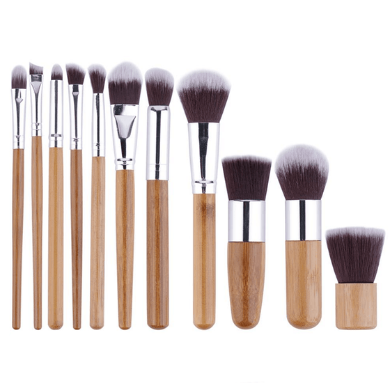 10 Piece Bamboo Brush Set