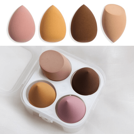 4pcs Make Up Puff Cosmetics Tools With Box