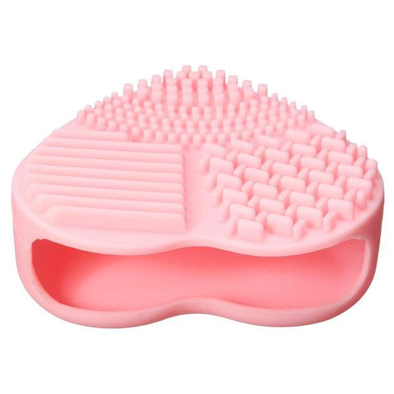Heart Shape Silicone Cosmetic Brush Cleaner Board ,  - My Make-Up Brush Set, My Make-Up Brush Set
 - 4