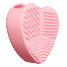  Heart Shape Silicone Cosmetic Brush Cleaner Board ,  - My Make-Up Brush Set, My Make-Up Brush Set
 - 6