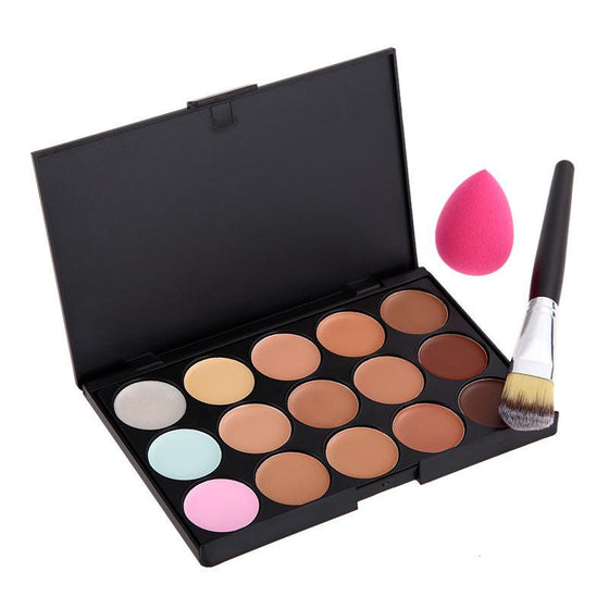 Concealer Palette Brush & Sponge