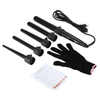 5 Professional Curling Wand Set 85W 100-240V with Heat Resistant Glove Black,  - My Make-Up Brush Set, My Make-Up Brush Set
 - 1