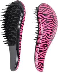 Detangle Hair Brush Zebra Print