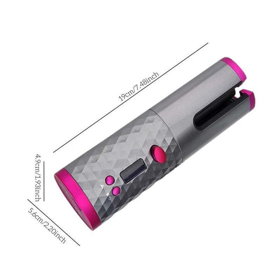 Wireless Portable Rotating Ceramic Hair Curler