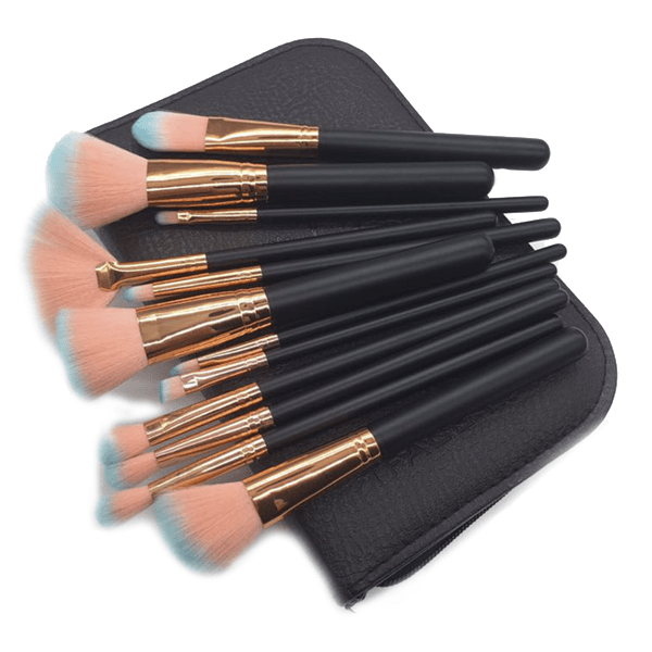 Gold Brush Set – 12 Piece Makeup Brushes For Flawless Looks