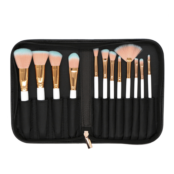 Gold Brush Set – 12 Piece Makeup Brushes For Flawless Looks