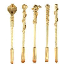  5 Piece Magic Potter Gold Inspired Brush Set