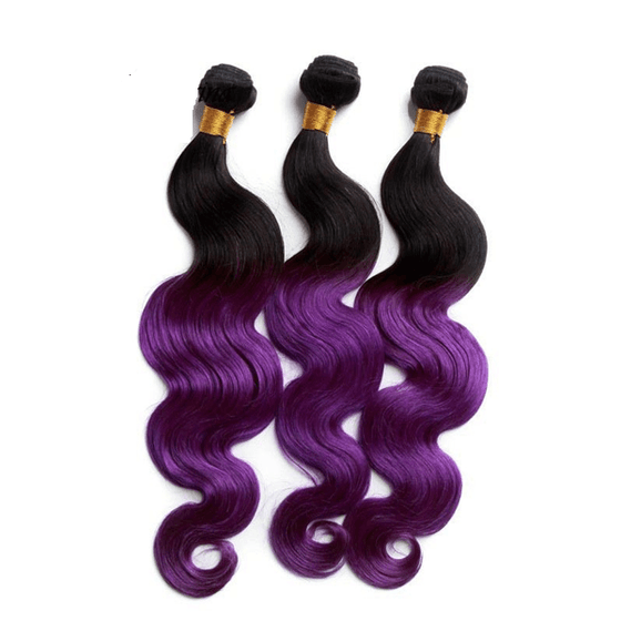 Two Tone Ombre Wavy Hair Extensions