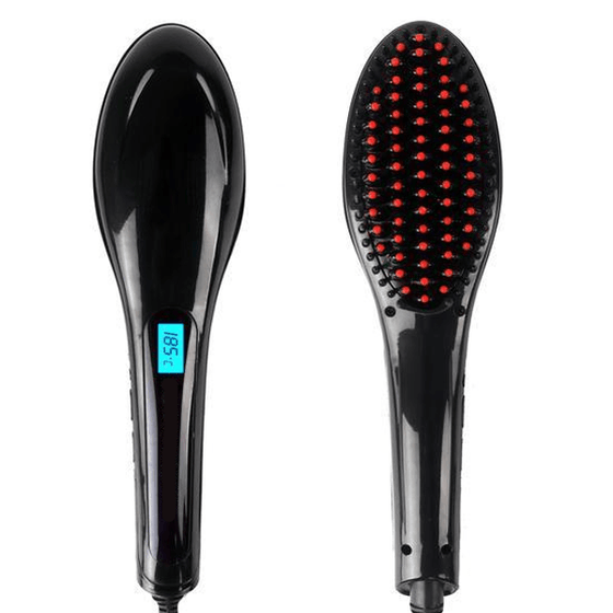 Ceramic Flat Iron Hair Straightener Brush