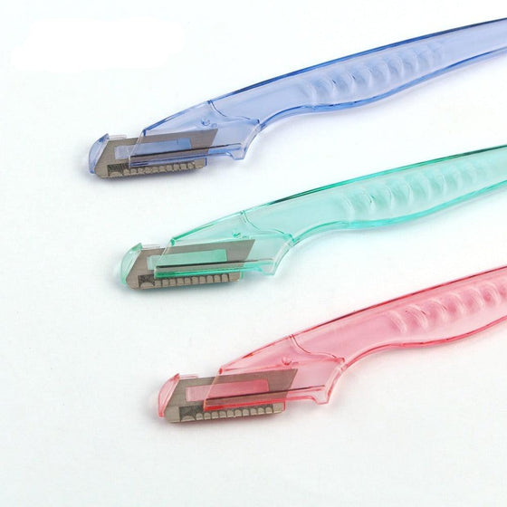 3 Pcs/Pack Colorful Eyebrow Razors