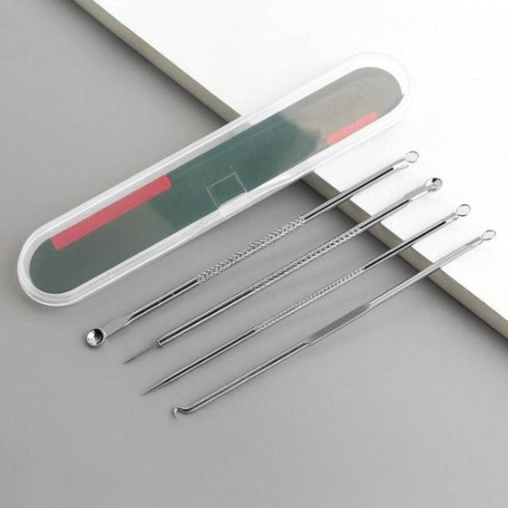 4 Pcs/Set Stainless Steel Cosmetic Tool Kit