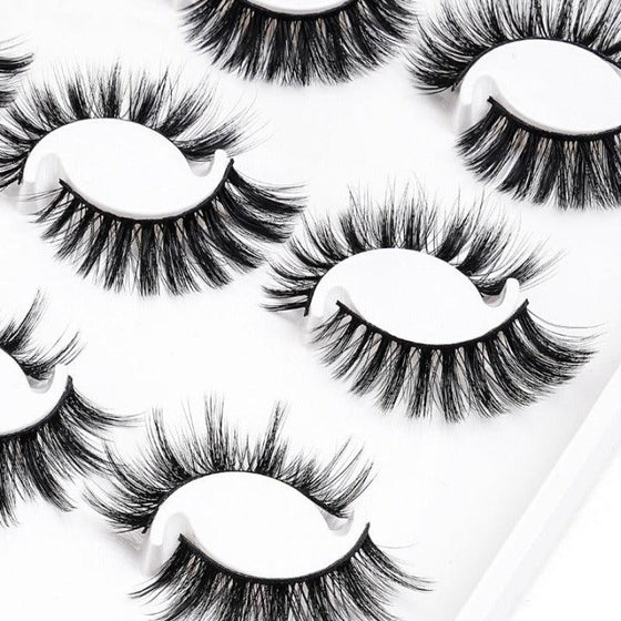 5/20 Pairs/Box 3D Faux Mink Eyelashes