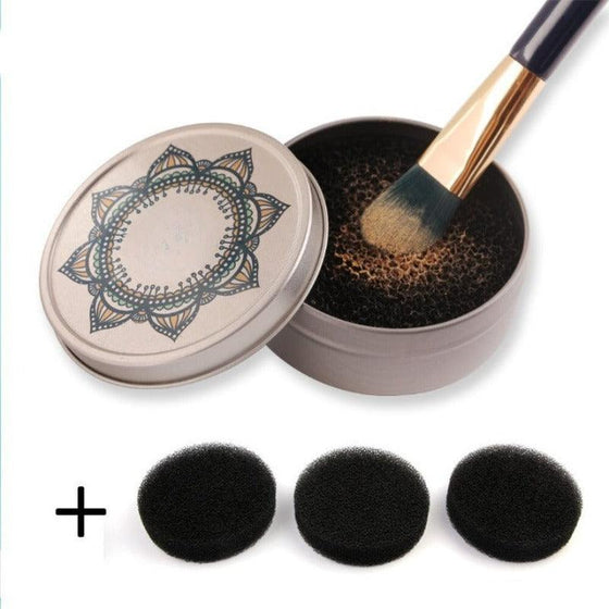 Makeup Brush Cleaner Sponge Box