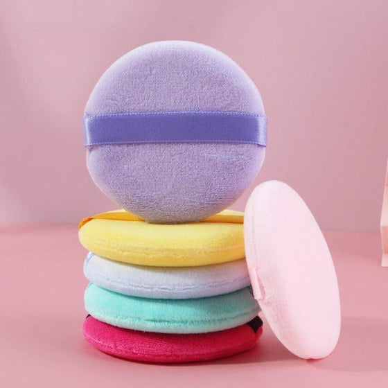 Professional 6 Pcs Colorful Round Shape Facial Makeup Sponge