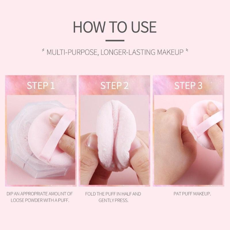 6Pcs Colorful Makeup Sponge - Professional 6-Piece Soft Sponge Puffs
