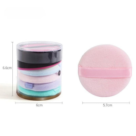 Professional 6 Pcs Colorful Round Shape Facial Makeup Sponge