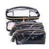 3 Piece Marble Travel Cosmetic Case