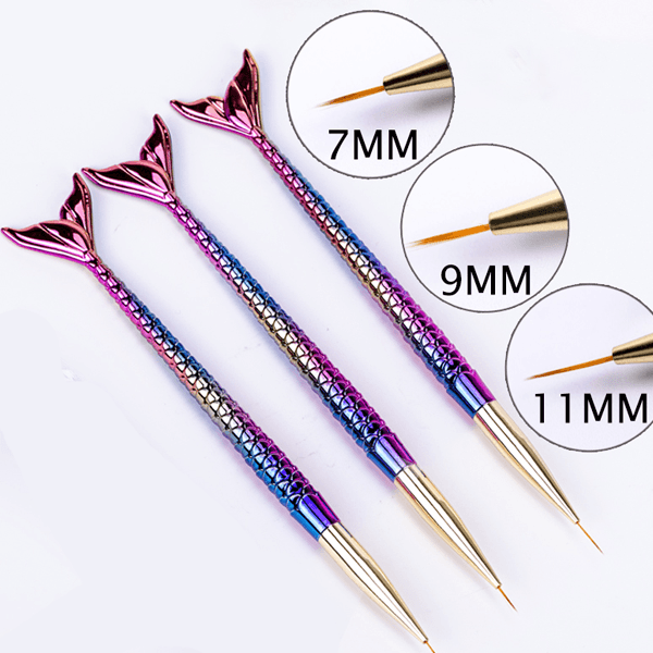 Mermaid Nail Art Brush Set - Create Stunning Nail Designs