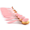 10 Piece Soft Pink Oval Brush Set ,  - My Make-Up Brush Set - US, My Make-Up Brush Set
 - 3