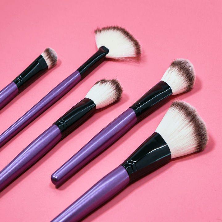 24 Piece Purple Tulip Brush Set – Complete Professional Makeup