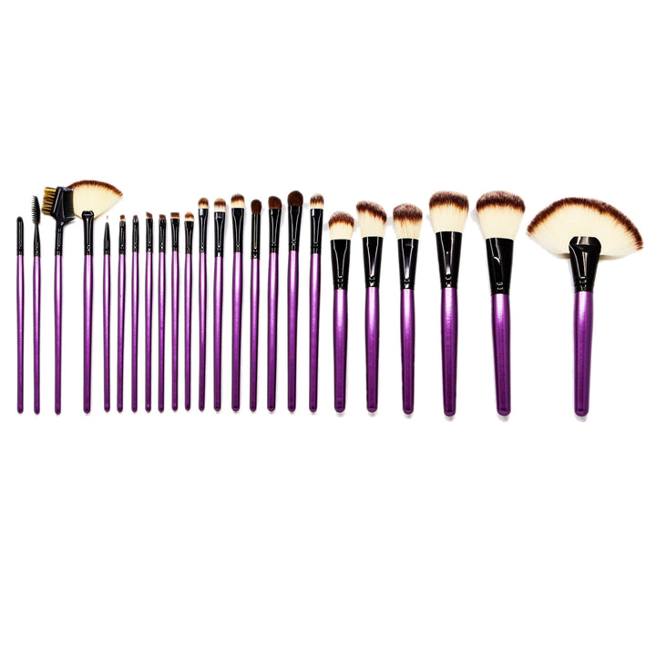 24 Piece Purple Tulip Brush Set – Complete Professional Makeup