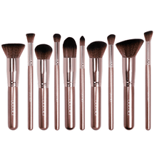  10 Piece Coffee Makeup Brush Set