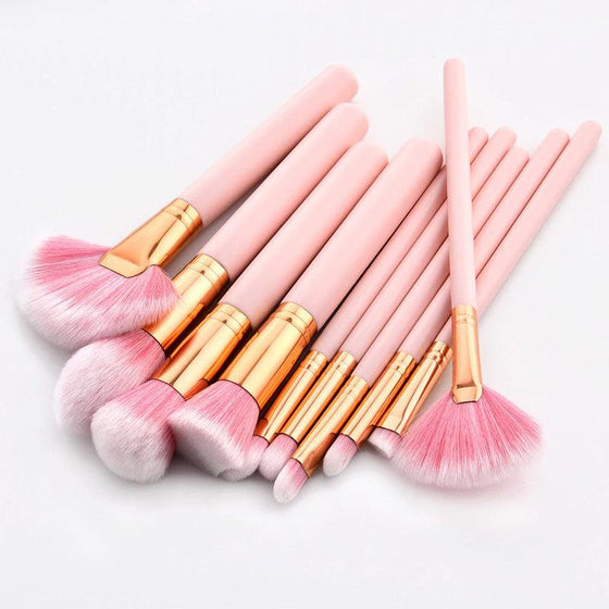 10 Piece Rosé Brush Set