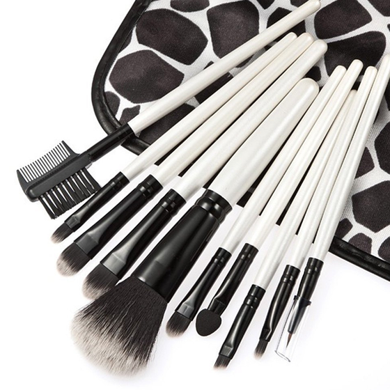 10 Piece Beauty Eyeshadow Brush Kit Set Wood Makeup Brushes Set With Printed Pouch Bag ,  - My Make-Up Brush Set, My Make-Up Brush Set
 - 4