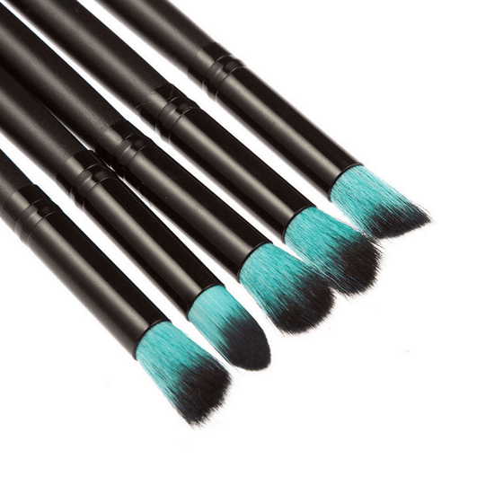 10 Piece Retro Black Brush Set