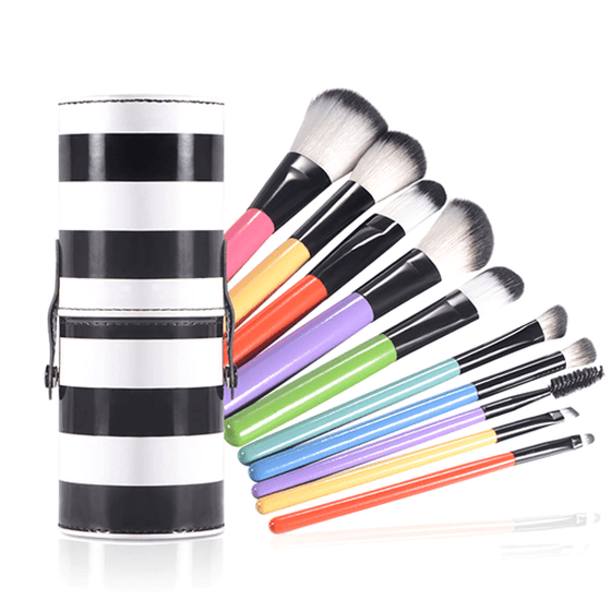 MultiColor Stripped Brush Set