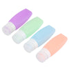 Silicone Brush Cleaner and Travel Bottle (4 Pack)