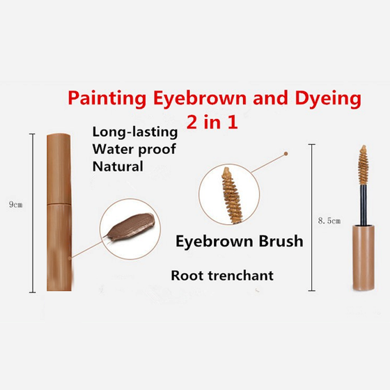 3 Color Long Lasting Eyebrow Enhancer Mascara Cream ,  - My Make-Up Brush Set - US, My Make-Up Brush Set
 - 3