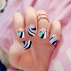 Double Striped Fake Nails [PRE-RELEASE] , Nail - My Make-Up Brush Set, My Make-Up Brush Set
 - 1